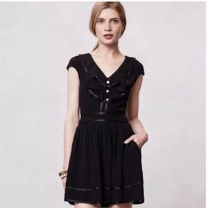 Anthropologie elevenses Alexa ruffle front romper